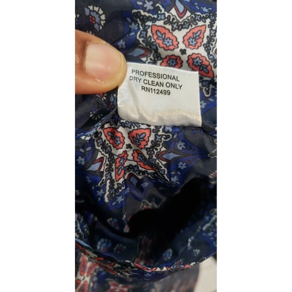 Tailorbyrd Men’s Two-Button Navy Blue Corduroy Blazer Sport Coat Jacket Size 44R - Picture 8 of 9